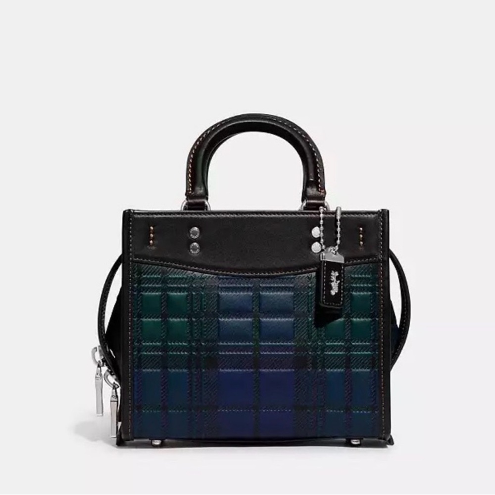 Coach plaid rogue bag